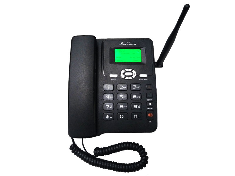 Teléfono inalámbrico fijo 2G GSM con SIM simple o SIM dual